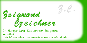 zsigmond czeichner business card